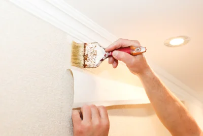 Pose de papier peint à Lestiou — revêtements muraux et toiles de verre